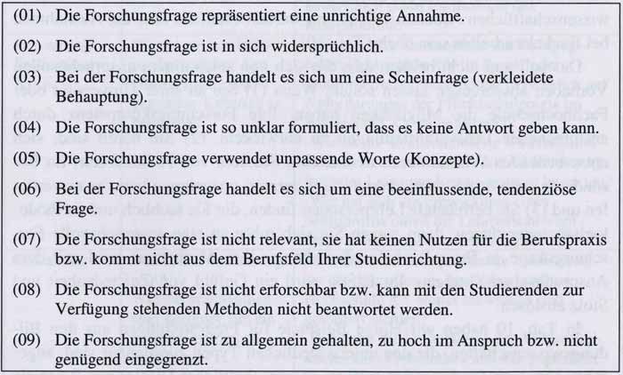 Forschungsfrage Formulieren ~ Beispiele